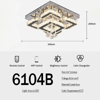 Luminaires de plafond en cristal modernes pour salon, luminaires de plafond en argent de luxe pour chambre à coucher, lampes de plafond LED pour salle à manger, luminaires en cristal pour cuisine