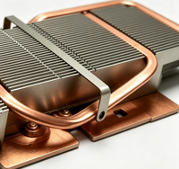 Chambre à vapeur personnalisée + dissipateur thermique à ailettes rainurées en aluminium et cuivre pour serveur, GPU, électronique de puissance - Usine ODM