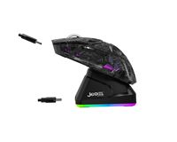 Souris de jeu programmable 6D triple mode pour droitier, rétroéclairée par LED, avec station de charge pour gamer – Meilleures ventes
