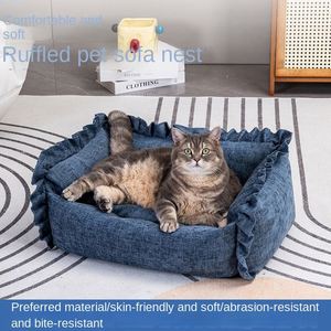 Customized Wholesale Pet <b>Sofa</b> Beds Movable and Washable Small <b>Dog</b> and cat Rectangular Wear-resistant Nordic-style <b>Dog</b> Beds - Product Image 3