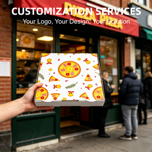 Eco Friendly <b>Biodegradable</b> Recycled Food Grade <b>Paper</b> Box Custom Logo Disposable Takeout Packaging - Product Image 5