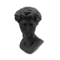 Sculpture de portrait en résine, artisanat, décoration d'intérieur, buste de David de Michel-Ange, figurine