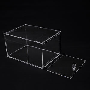 Caja de zapatos de baloncesto acrílica desmontable magnética personalizada, caja de exhibición de zapatos <span class=keywords><strong>crep</strong></span>, zapatillas portátiles transparentes, venta al por mayor - Product Image 2