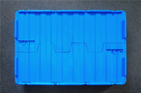 Conteneur en plastique PP solide, recyclable, empilable et pliable, caisse pliable pour le stockage logistique multifonctionnel