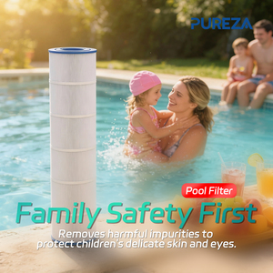 PUREZA Lot de 4 filtres de remplacement pour spa, <span class=keywords><strong>filtre</strong></span> à insérer pour bain à remous, compatible FC-2370 R173429 3005845 17-2327 25392, 25 pieds carrés, 13 po x 5 po - Product Image 6