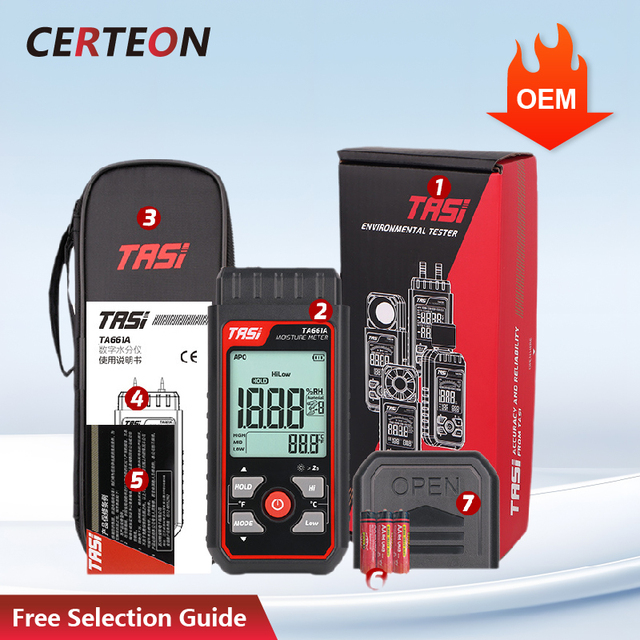 TA630A-02 Digital Lux Meter Handheld Light Intensity Meter 200000 Lux LCD Display High Accuracy Illuminance Tester Tool