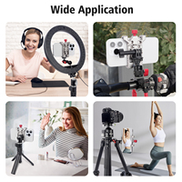 Support de caméra d'action CAME-TV Premium de haute qualité, léger, en alliage d'aluminium CNC, avec poignée adaptative et extension modulaire