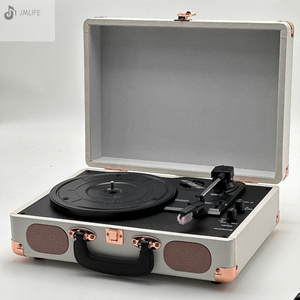 Винтажный переносной Виниловый проигрыватель для чемодана, 3-скоростной ретро-проигрыватель - Product Image 5