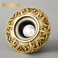 Spot lumineux en cuivre, or, cuivre, lampe de luxe, pour Villa, hôtel, maison