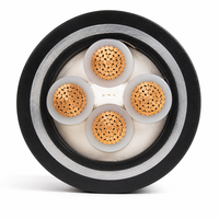 Câble d'alimentation souterrain 4*300mm² 0,6/1kV 4 conducteurs blindé, isolé XLPE, gaine PVC, cuivre pur pour câblage de bâtiments industriels