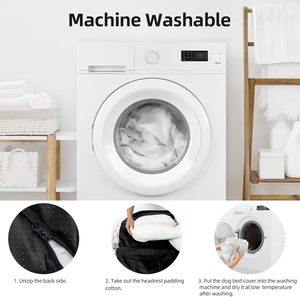 Funda de Sofá/Cama para Perros y Gatos, Extraíble, Sostenible, de Felpa de Lana, para Animales Pequeños, Cálida para Invierno, Lavable - Product Image 5