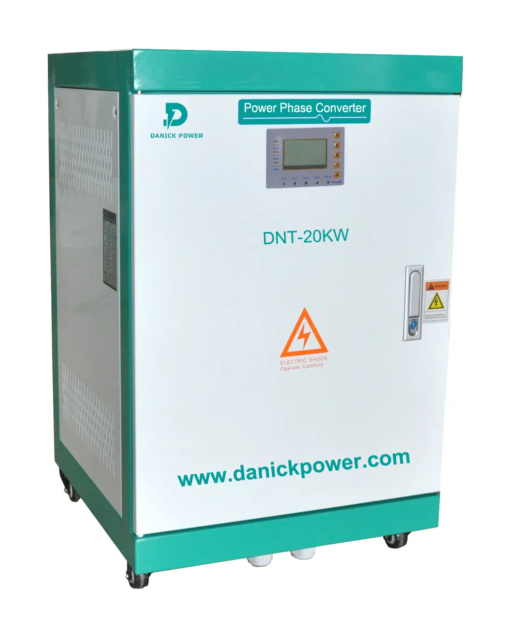 Konverter Fase Daya 1 Fase 230-240Vac Ke 3 Fase 480Vac 50Hz 60Hz