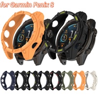 Penjualan paling laris penutup pelindung berongga setengah paket TPU baru untuk Garmin Fenix 8 casing pelindung yang sangat anti-jatuh & andal bergaya