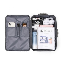 Grand sac à dos anti-vol pour hommes et femmes, imperméable, noir, 17 pouces, pour adolescents, pour voyage, pour ordinateur portable, avec usb, 15.6