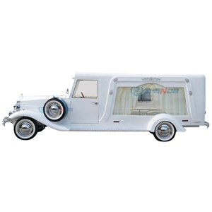 Best Selling Electric Super Limousine White Funeral Car <b>Coach</b> Classic Hearse for Special Events Henan Factory Price - Product Image 1