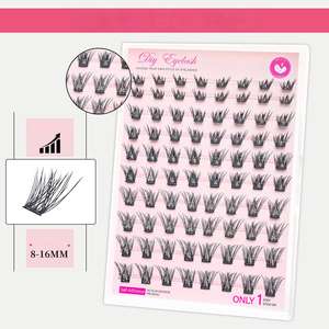 <span class=keywords><strong>Pestañas</strong></span> Postizas Autoadhesivas Sin Pegamento, Delgadas y Suaves, Fibra Importada, Semi-Manuales, Estilo Europeo Americano - Product Image 5