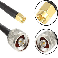 Câble de communication coaxial à faible perte de 5 m, N-type mâle vers SMA mâle, pour antenne, LMR240, transmission de signal RF, diamètre 5,0 mm