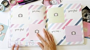 Tùy chỉnh lưu niệm hộp Album ảnh bé bộ nhớ Cuốn Sách Đầu Tiên 5 năm tăng trưởng Tây Ban Nha Milestone Tạp Chí sách - Product Image 5