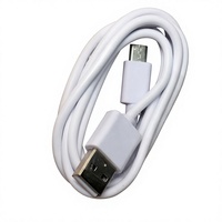 Câble Micro USB blanc de 1 mètre pour la charge et le transfert de données ultra-rapides des téléphones mobiles
