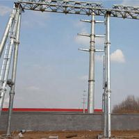 Ligne de transmission d'électricité de portique de soutien d'équipement de cadre de sous-station pour des sous-stations