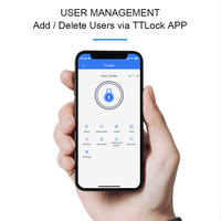 Contrôleur d'accès intelligent V6-BLE TTLock avec reconnaissance faciale, carte, code PIN et smartphone 4-en-1, clavier de contrôle d'accès de porte intelligent avec sonnette