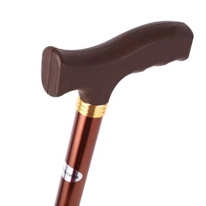 Bastón de aleación de aluminio para personas mayores, bastón telescópico ajustable con mango antideslizante, soporte para senderismo al aire libre - Product Image 1