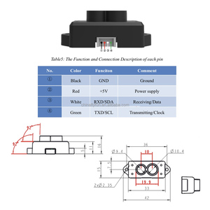 جهاز استشعار المدى Lidar TFmini-12m وحدة المدى الصغرى أحادية النقطة UART/IIC لأردوينو بيكسوك-6V TFmini ترقية - Product Image 3