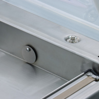 Machine d'emballage sous vide verticale semi-automatique LITENG électrique, longueur de scellage 600 mm, pour vêtements et papier