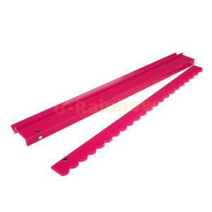 Juego de Empujadores de Mahjong de Tamaño y Color Personalizados, Rojo Sólido, Hechos a Mano, Acrílicos, <span class=keywords><strong>con</strong></span> Bordes Festoneados - Product Image 2