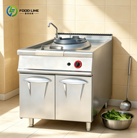 Cuisinière commerciale avec wok, cuisinière chinoise, wok électrique, brûleur de cuisinière, cuisinière commerciale