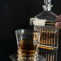 Verre à whisky épais à base épaisse réutilisable et durable de style ancien, 10 oz, classique avec emballage personnalisé