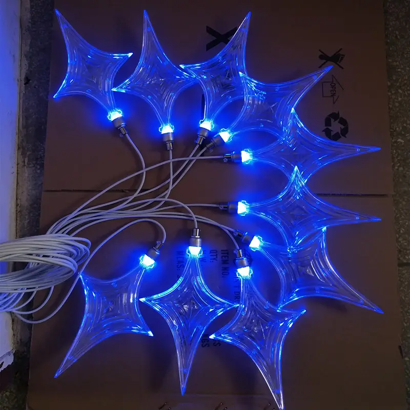 Lumières de Noël Led Guirlande Lumineuse Tête Ronde Hexagonale Plug-in Suspendus Lumières Intérieur Fête De Mariage Décoratif