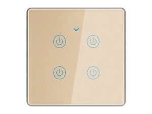 Oem ODM khung kim loại không dây tự động hóa nhà 220V bảng chuyển đổi điện Anh EU tường 1 2 3 4 gang tuya Wifi Cảm ứng thông minh chuyển đổi ánh sáng - Product Image 5