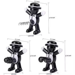 En Existencia, Tapón de Vino de Plástico Divertido con Forma de Hombre Rojo, Novedad para Bares, Tapón para Botellas, Sacacorchos, Abridor de Botellas de Cerveza - Product Image 5