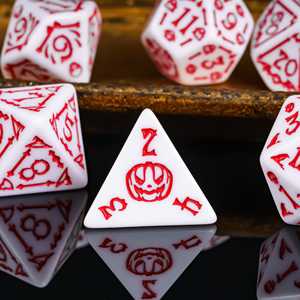 Pour le jeu de <span class=keywords><strong>dés</strong></span> 1 pièce du MDN sur le thème d'Halloween blanc <span class=keywords><strong>dés</strong></span> polyédriques en acrylique pour les jeux de rôle emballage de Logo <span class=keywords><strong>personnalisable</strong></span> - Product Image 2