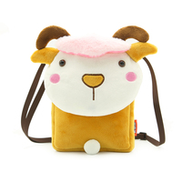2024 personnalisé en gros dessin animé filles en peluche sac à bandoulière en gros OEM impression étanche sac à bandoulière