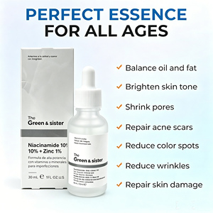 Esencia de Belleza con 30% de Ácido Glicólico, <span class=keywords><strong>10</strong></span>% de Niacinamida, Arbutina, Ácido Salicílico, Cafeína, Vitamina C, Sérum Facial Nocturno para Hombres - Product Image 2