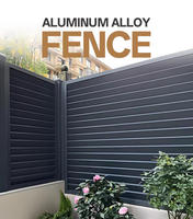 Clôture en aluminium à lamelles pour jardin, cour arrière, sécurité résidentielle, extérieur, de haute qualité, moderne, facile à assembler, modulaire