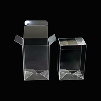 Boîtes cadeaux personnalisées en PET transparent de luxe, modernes, carrées, écologiques, avec logo personnalisé, épaisseur 0,5 mm