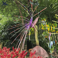 Modèle de fleur réaliste grandeur nature Animatronic fausse plante Statue décoration de jardin intérieur monstre modèles animatroniques