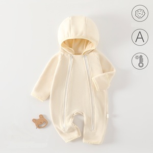 Guai Baby Fleece Romper Hooded Jumpsuit Soft Warm Infant <strong>Toddler</strong> One Piece <strong>Snowsuit</strong> <strong>for</strong> Boys Girls - Product Image 6