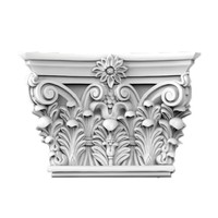 Pilastre cannelé en Pu colonne romaine panneau décoratif matériau écologique dur stable pour villas et hôtels modèles personnalisés