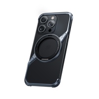 Support de téléphone de haute qualité, rotation à 360°, coque de protection, accessoires pour téléphone portable, étui de téléphone en aluminium antichoc magnétique