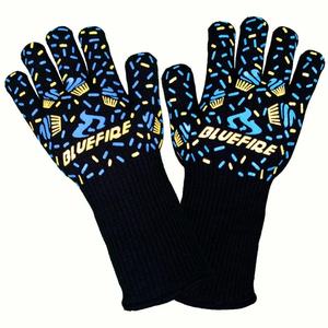 Guantes de Seguridad Resistentes al Calor BlueFire Pro, de Fibra, para Horno, Barbacoa, Chimenea, Soldadura - Product Image 2