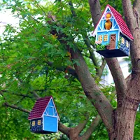 Garten vogelhaus für Außen räumung im Freien Land Niedliche Vogel häuschen für Zaunfrieden Chick adee Hummingbird Tree Swal