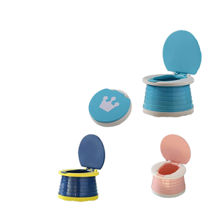 Asiento de entrenamiento para ir al baño para bebés, de plástico, portátil, plegable, para niños - Product Image 6
