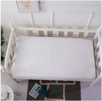 Protège-matelas imperméable en jersey uni OEM, anti-acariens et bactéries, pour enfants, maison, hôtel, hôpital