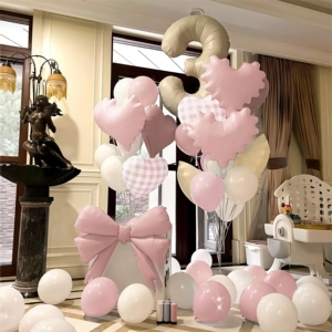 Set <span class=keywords><strong>de</strong></span> Globos <span class=keywords><strong>de</strong></span> Aluminio con Diseño <span class=keywords><strong>de</strong></span> Ondas y Números, Color Blanco Leche, Estilo INS, para Decoración <span class=keywords><strong>de</strong></span> Fiestas <span class=keywords><strong>de</strong></span> Cumpleaños <span class=keywords><strong>de</strong></span> Niños y Niñas, Personalizable - Product Image 1