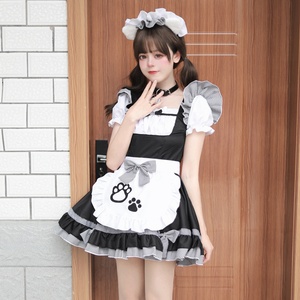 New Cat Girl Maid Trang Phục Cộng Với Kích Thước Của Phụ Nữ Quần Áo Cổ Điển Cosplay Màu Đen Và Trắng Anime Maid - Product Image 3
