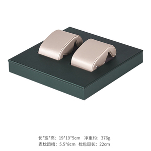 Cao cấp nhiều Thông số kỹ thuật PU da đồng hồ hiển thị đứng Đồng hồ lưu trữ tổ chức khay với màu be hoặc màu xám PU da gối - Product Image 5